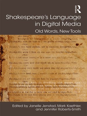 Shakespeare's Language in Digital Media - ebook